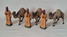 antike Krippenfiguren 3 x