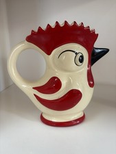 Ditmar Urbach 30er Jahre Art Déco Vogel Krug Tschechoslowakei XL 19cm Gestempelt