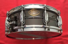 TAMA SNARE 14" x 5" MESSING/BRASS BLACK NICKEL POWERMETAL + DIECAST HOOP VINTAGE