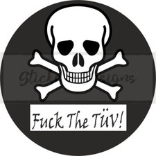 2xDiesel 8cm Auto-Aufkleber Sticker Feinstaubplakette Totenkopf Fuck The T?v P28