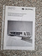 Prospekt Heft Düwag Deuwag  Regio sprinter  Typ RVT Eisenbahn