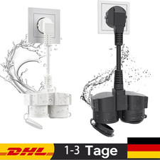 Multistecker Schuko Steckdose Mehrfachstecker Verteiler 2 fach mit Stecker