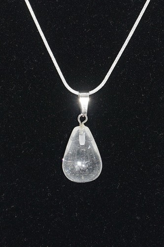 Silberkette mit bergkristall - silberkette,
