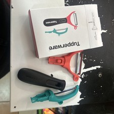 Tupperware Klick System Sparschäler Schälfix Set Universalschäler