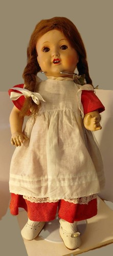 Antike puppe mädchen mit - antike,