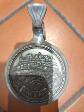 Bierkrug mit Zinndeckel Glas