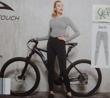 Damen Winter Fahrradhose Lang Radhose Sitzpolster Schwarz Rad Winterradhose NEU