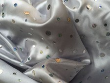 Satin stoff silber mit - stoff,