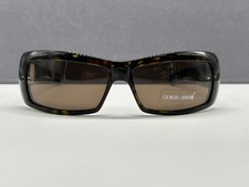 Giorgio Armani Sonnenbrille Damen braun Havanna Eckig Strass GA 54