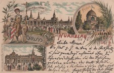 AK - Nürnberg - Bayrische Landesausstellung - Vorläufer - Litho