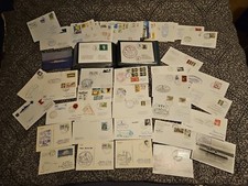 Schiffspost-Sammlung 210 Briefe/Karten ca.1960-1990 Schöne Schiffpost-Stempel!!!