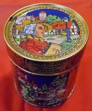 Alte Dose , Blechdose , Lebkuchendose , E. Otto Schmidt ,rund 11 cm , H 12 cm -3