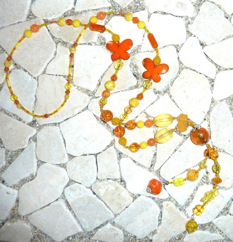 Lange kette flower - y,