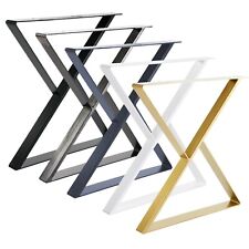 2x Tischgestell Tischkufen Tischbeine X 60x75 für Esstisch Couchtisch Bank