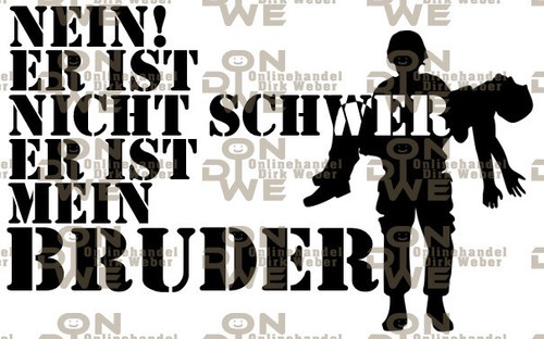 Aufkleber bruder klein - aufkleber, "bruder"
