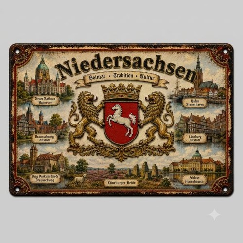 Blechschild niedersachsen - blechschild,