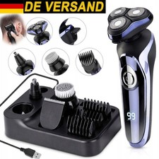 Rasierer Herren LCD Elektrischer Rasierapparat Nass- und Trockenrasierer 5-In-1