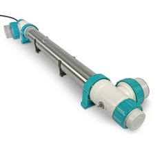 UV-C Entkeimungsgerät Klärer 75W Lampe Edelstahl Schwimmbecken Pool Total Duplex
