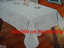 150x260 cm Weiß RECHTECKIG