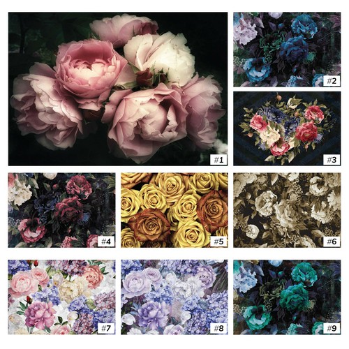 Tapete vintage blumen - blumen, 3d