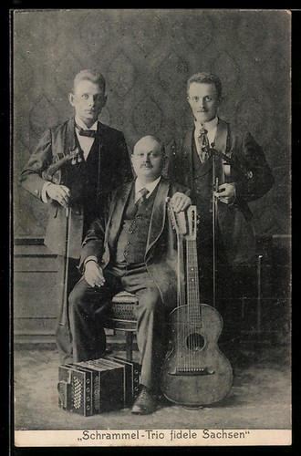 Musiker schrammel trio - ak, schrammel-trio