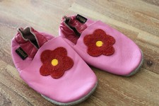 BOBUX Lederschläppchen Krabbelschuhe Lauflernschuhe