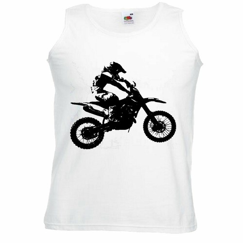 Tank top motocross silhouette - top,