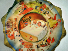 Vintage-Weihnachtsteller Pappe