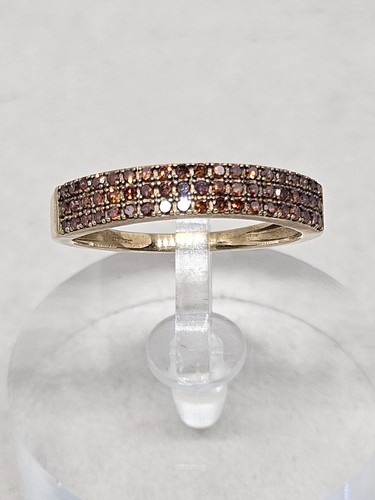 Ring gold roter diamant - 9,
