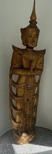 Alte Holz Buddha Figur ca. 85