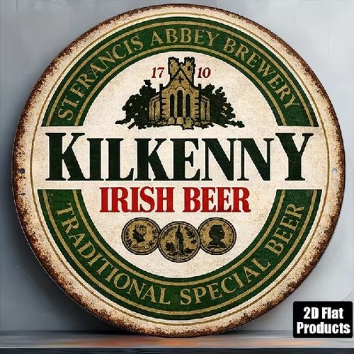 Blechschild rund kilkenny - rund,