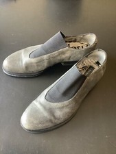 Petra Dieler Gr. 38 Designer Schuhe Leder sehr bequem used look