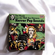 Horror Pop Sounds | Kühlschrankmagnet | NEU | LP Motiv | Neon Gruselserie