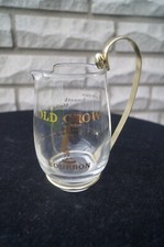 Sehr gepflegter Old Crow Bourbon Whiskey alter Pitcher  Krug Glas