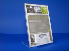 L-Ständer DIN A 5,L-Aufsteller,mit Visitenkartenständer,Thekenaufsteller,Display