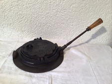 Alt Klipp Klapp Waffeleisen * D.R.G.M. * Gas u. Kohleherd ca. 1900-1919 Antik