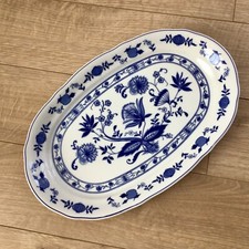 ? Servierplatte ? Porzellan ? Wellco ? Zwiebelmuster ? Blau Weiß ?
