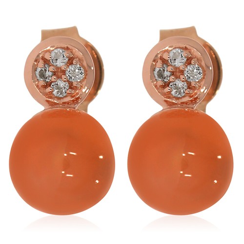 Xen ohrstecker mit peach - xen,