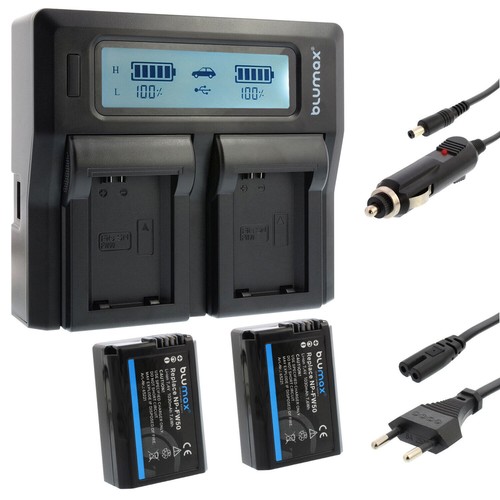 Akku lader für sony - 2x,