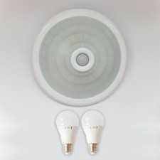 Deckenleuchte Deckenlampe mit Bewegungsmelder Sensor mit zwei LED Leuchte Flur