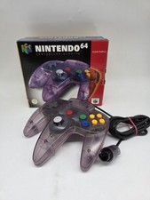 Original Nintendo 64 Controller Transparent Lila Clear Purple N64 Ovp Box
