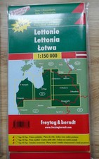 Landkarte 2er Set Lettland freytag & berndt | Reiseführer 9783707917734 Baltikum