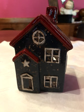 Windlicht Haus handbemalt