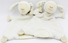 ♥ TOPOMINI Schmusetuch DOPPELPACK SCHAF LAMM Schnuffeltuch Beißstück ♥