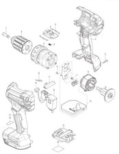 Makita Ersatzteile für Akku-Bohrschrauber DDF485