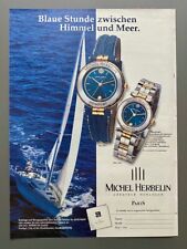 Michel Herbelin Newport Yacht Original 1997 Vintage Watch Ad Werbung Reklame