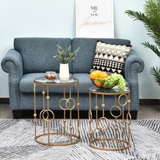 HOMCOM 2er-Set Couchtisch