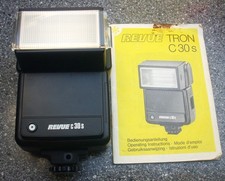 "REVUE TRON C30s" Elektronenblitzgerät - Aufsteckblitz + Bedienungsanleitung