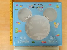 Disney „Mickey Mouse“ 3er Porzellan Schalen-Snack-Set – Disneyland Resort Paris