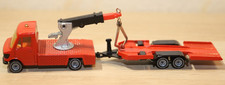 Siku Kranwagen Mercedes Benz 208 mit Anhänger, Rot